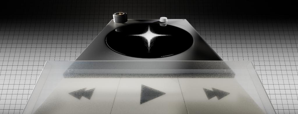 Media Player Turntable 3D Render