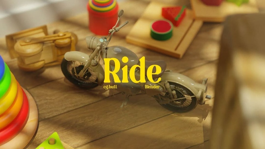 Blender Toy Motorcycle Render