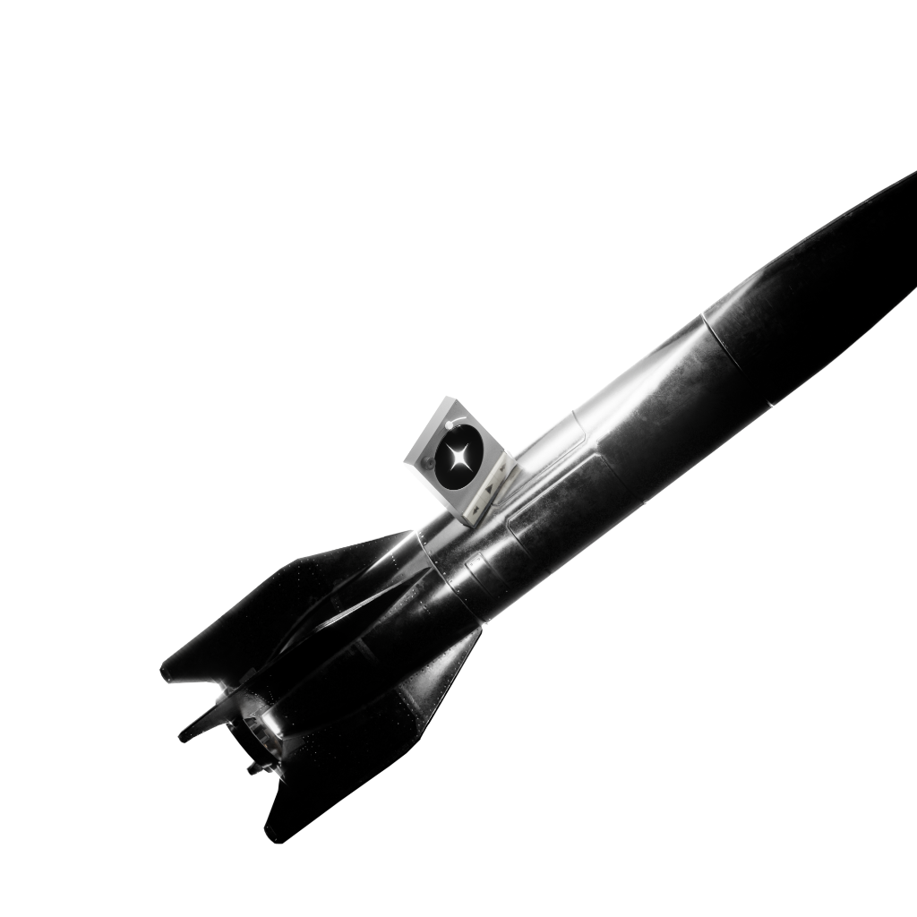 Artistic Rocket Music Player Render